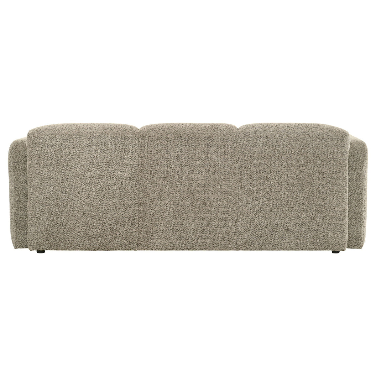 Dorset Fabric Upholstered Round Track Arm Sofa Brown