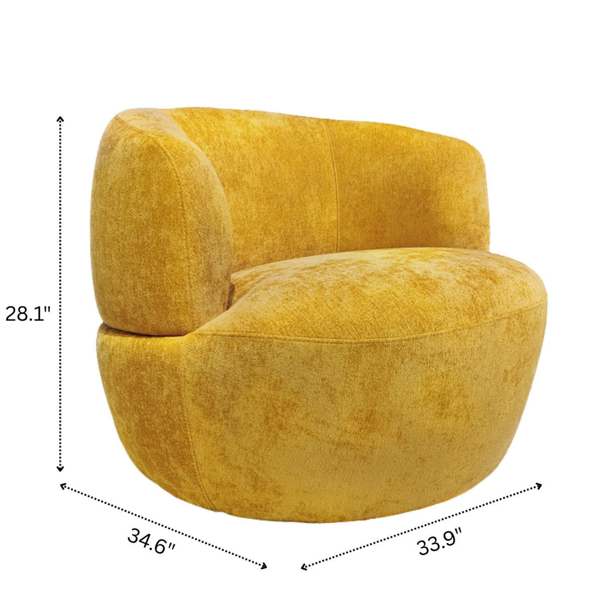 Thornton Bean Bag Chair with Ultra-Soft Chenille Upholstery - Neutral