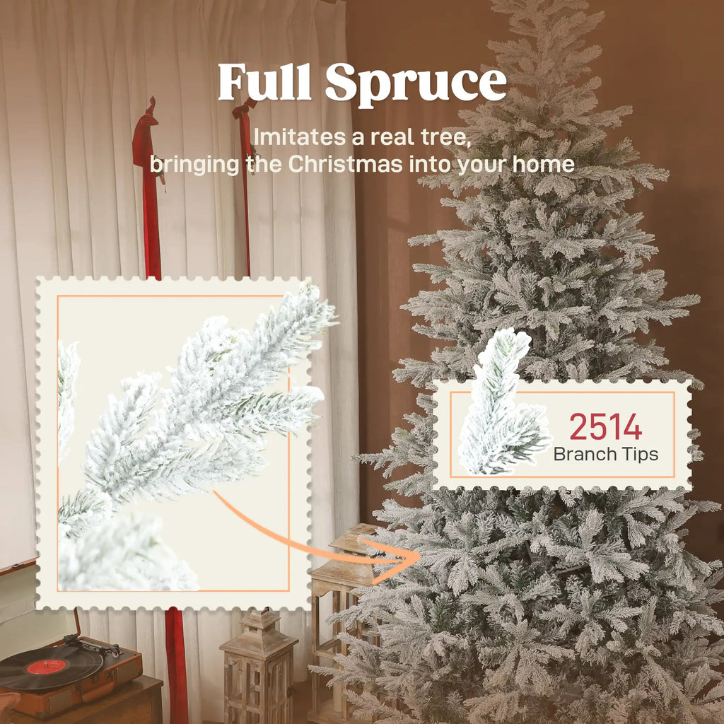 9 Ft Artificial Christmas Tree with Realistic Branches - Green