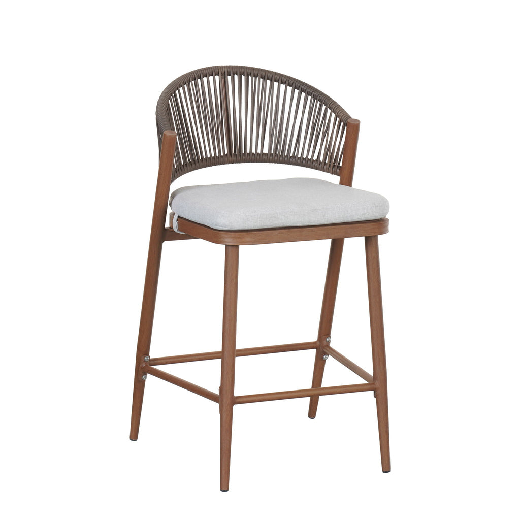 Outdoor 26" Counter Height Metal Frame Counter Stools
