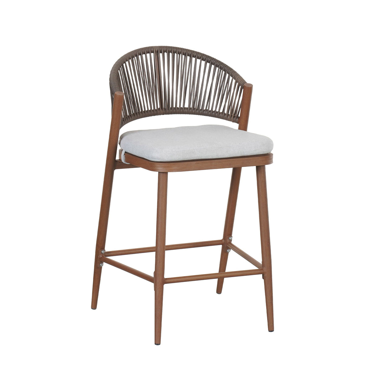 Outdoor 26" Counter Height Metal Frame Counter Stools