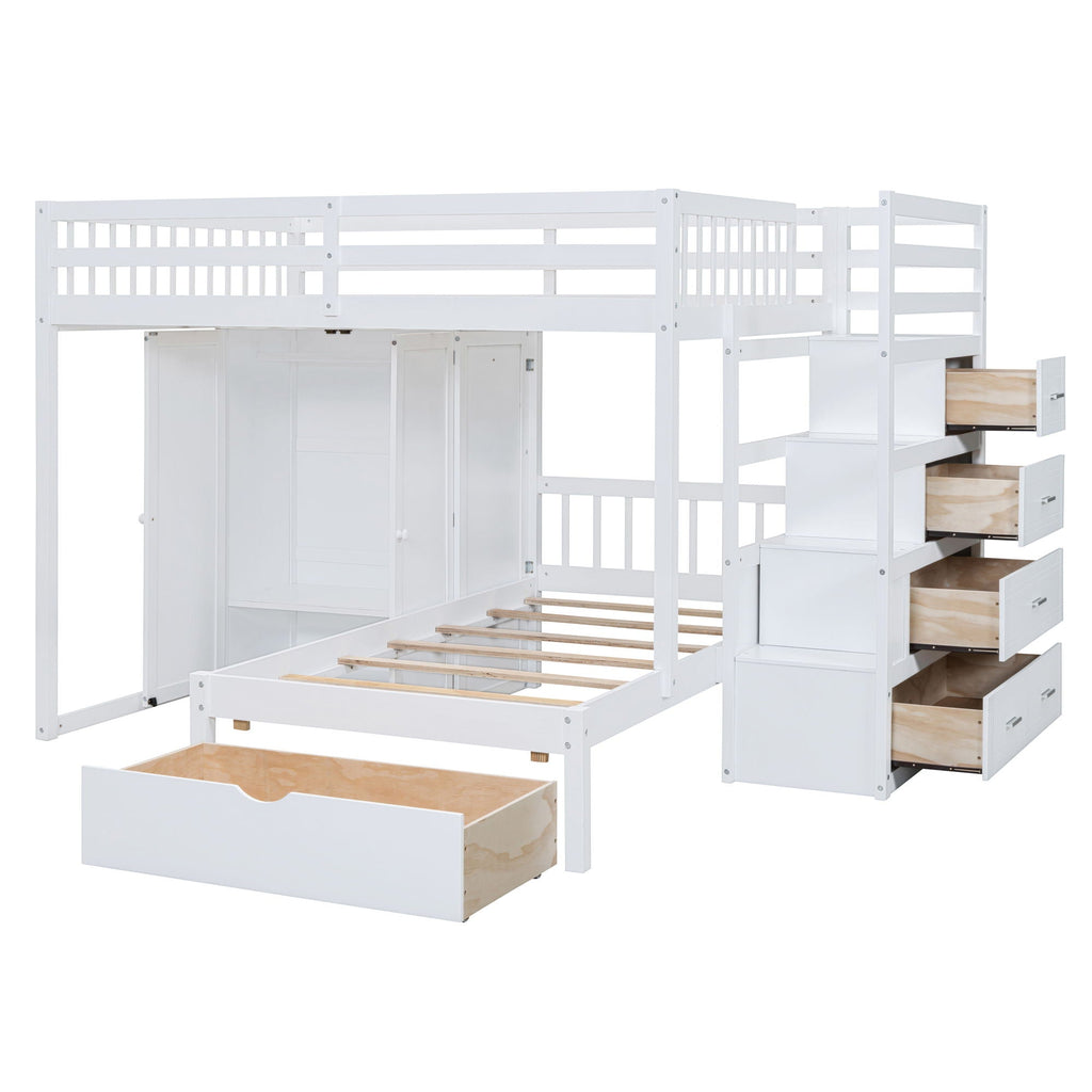 Bunk Bed With Wardrobe, Drawers