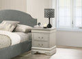 Traditional Style Design Nightstand with Classic Accent - Multiple Colors