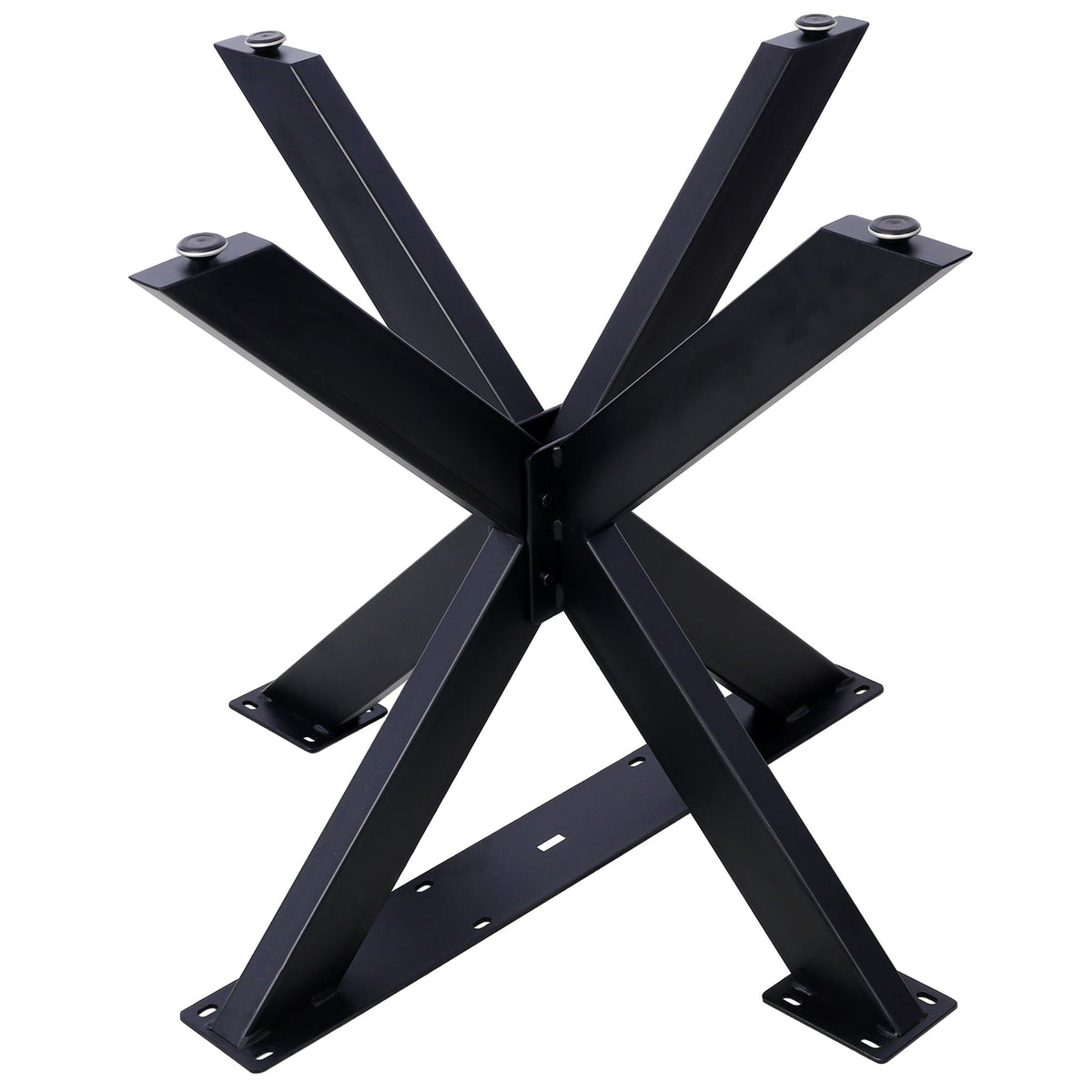 Spider Shaped Steel Table Base with Heavy Duty Construction - Black