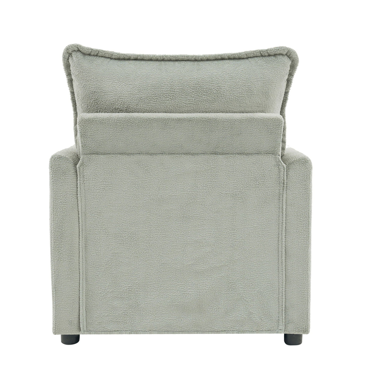 Modern Single Seat Accent Chair with Side Storage Pockets - Multiple Colors