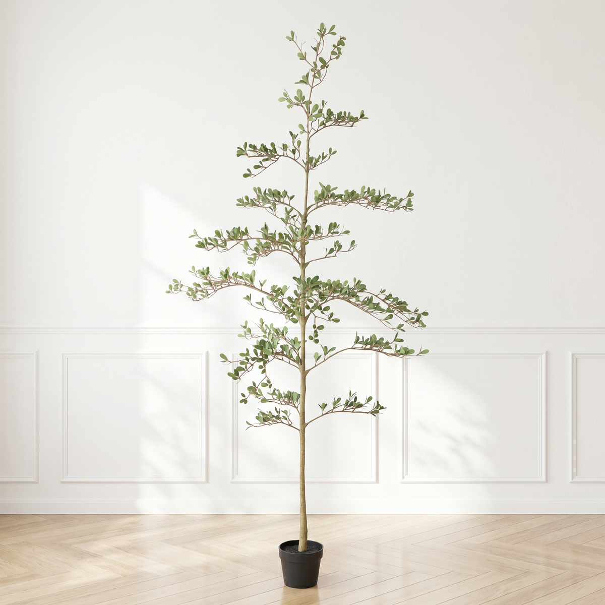 6ft Artificial Olive Tree with Lifelike Leaves - Green