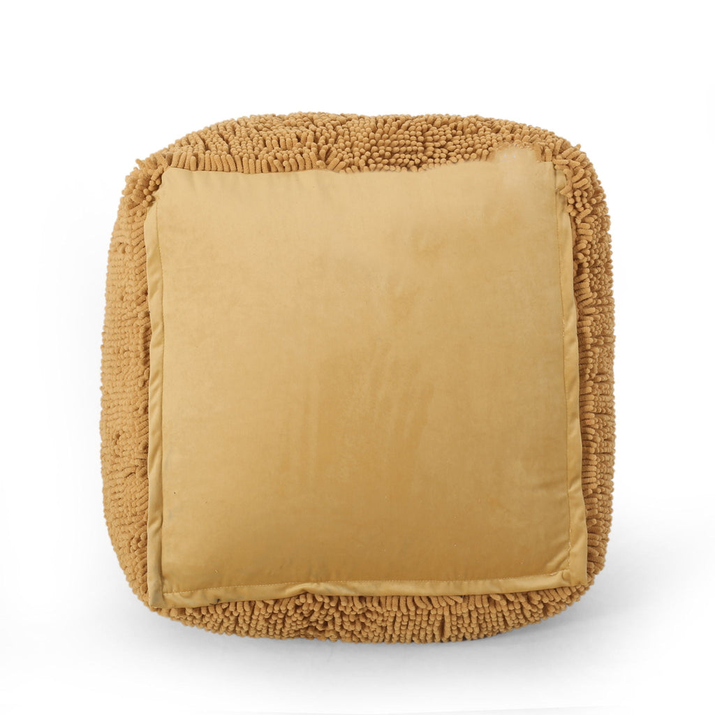 Spongy Square Pouf Soft Seating with Microfiber Cover - Multiple Colors