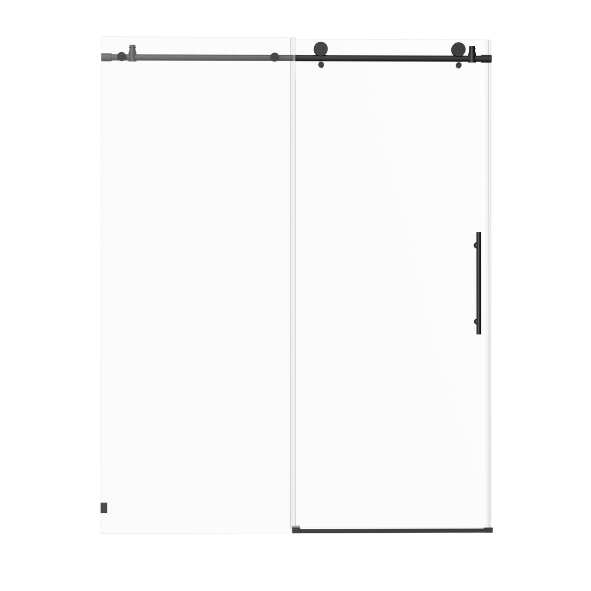Frameless Sliding Shower Door with Premium Tempered Glass - 56-60" W x 76" H