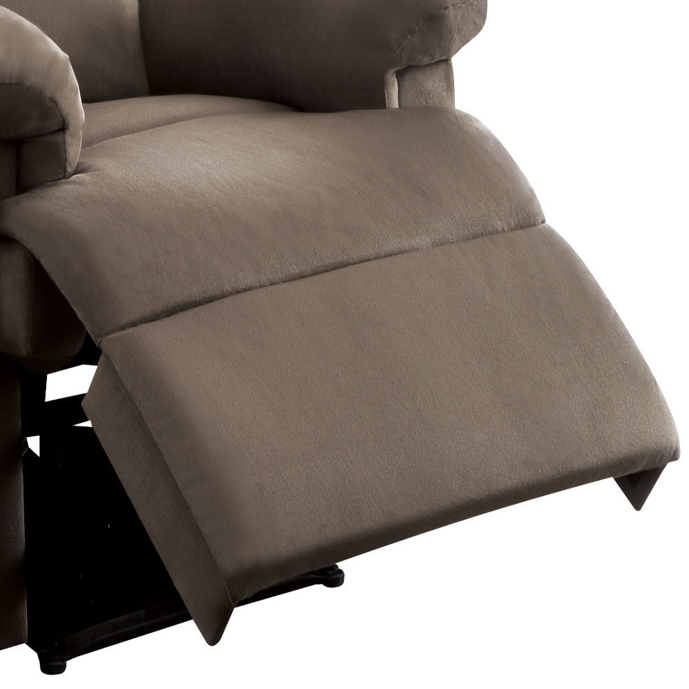 Woven Motion Recliner with Pillow-Top Arms - Available in Dark Brown, Beige, Black, Blue