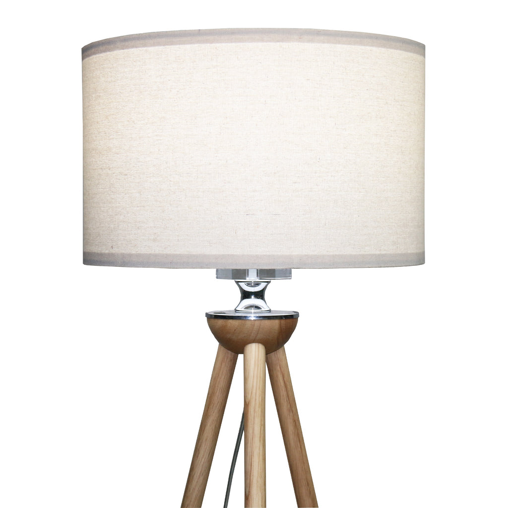 Tall Corner Floor Lamp with Energy Efficient LED - Black
