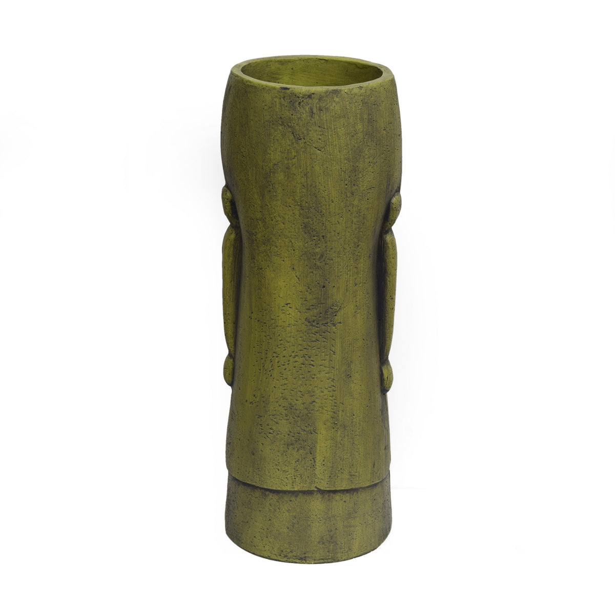 Glacier Cast Stone Urn with Weather Resistance - Gray