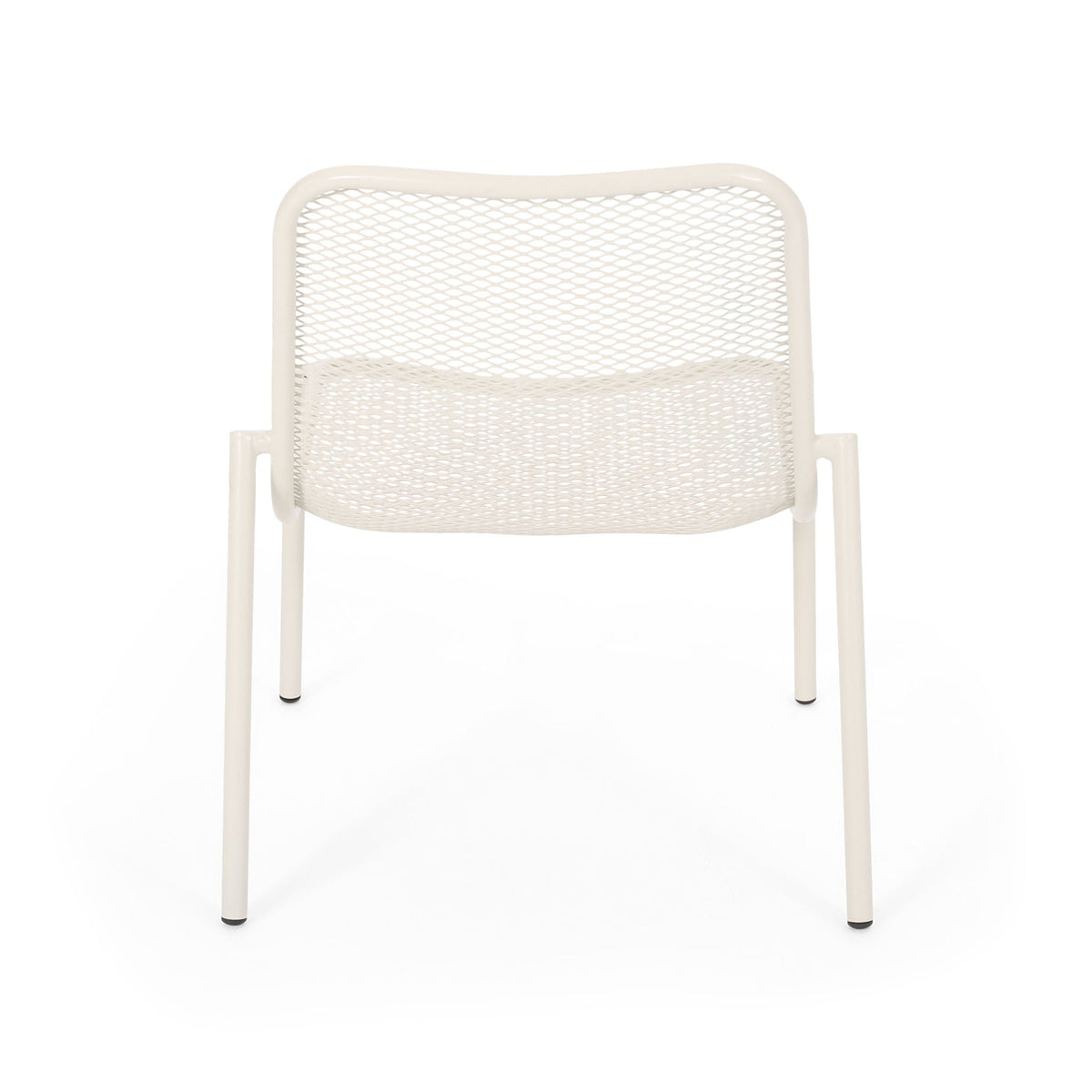 Stackable Iron Chair with Matte Finish - Blue or White