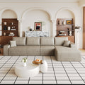 134" Cloud Sectional Couch with L-Shaped Chaise - Camel Corduroy