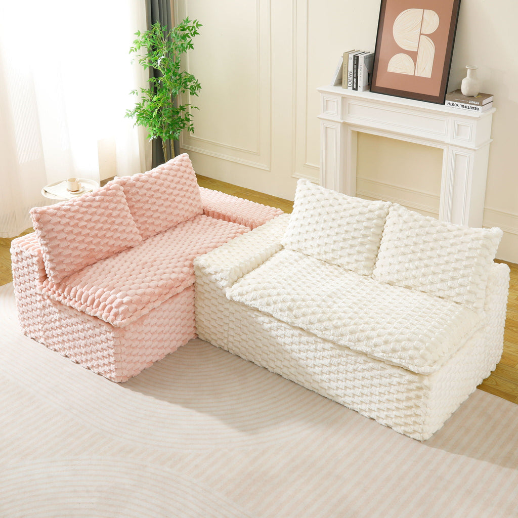 Multifunctional Stationary Sofa with Adjustable Layout - Choice of Color