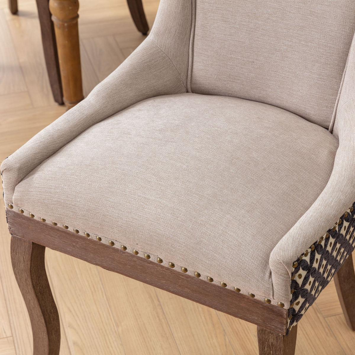 Ultra Side Dining Chair Set with Solid Wood Legs - Multiple Colors