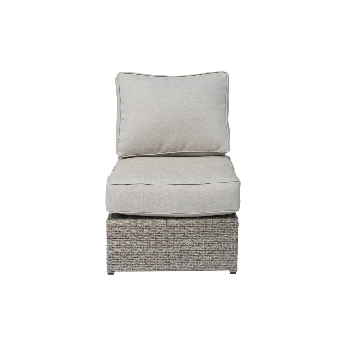 Modern Patio Rattan Sectional Set with Cushions - Multiple Colors