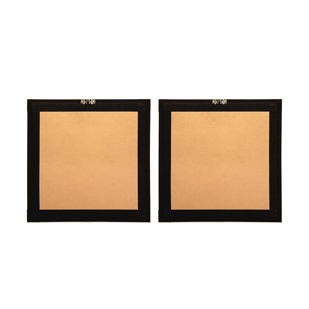 Shadow Box Wall Art with Natural Agate – Set of 2, 15.7 Inch