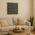 Black Square Modern Wall Art with Sleek Modern Design - Black