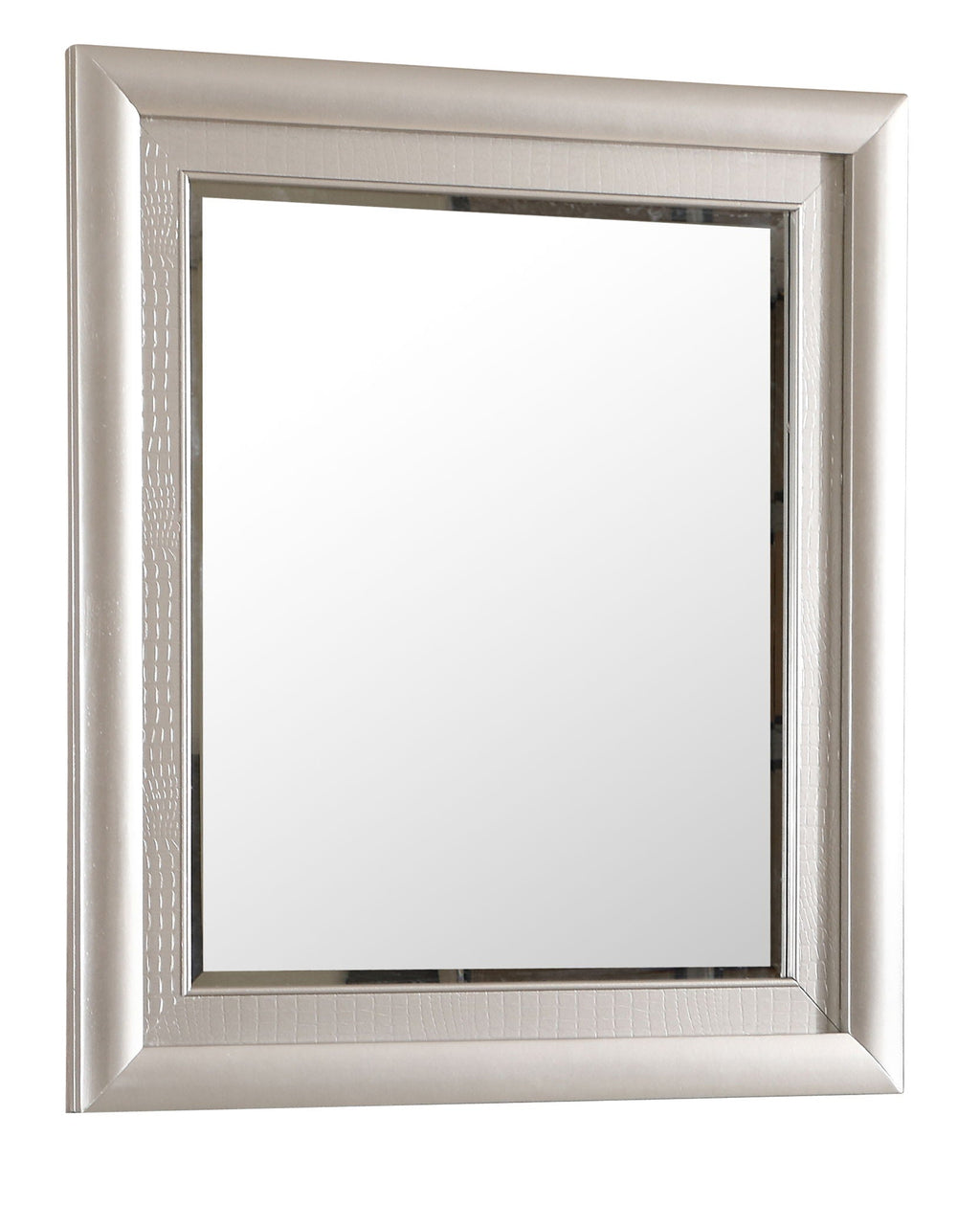 Silver Champagne Wall Mirror with Low Distortion Glass - Kat