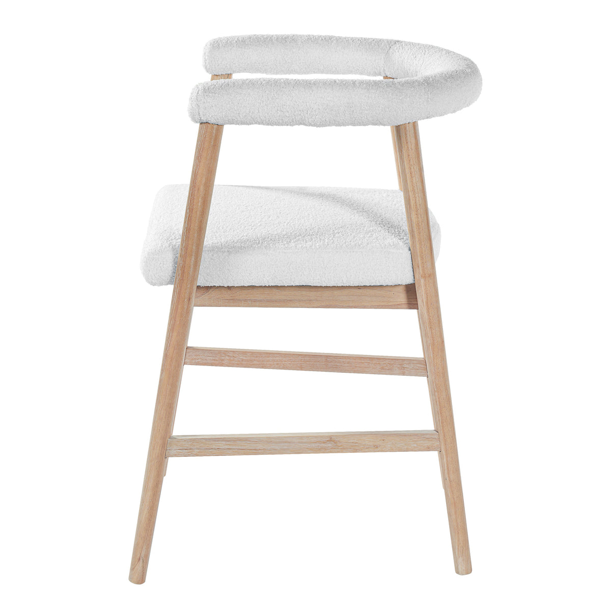 Natural 25" Seat Height Bar Stools with Back, Set of 2
