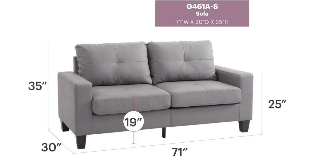 Modern Sofa With Elegance - Gray
