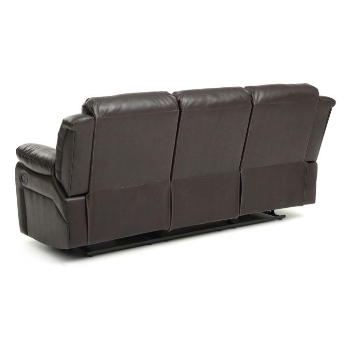 Elegant Reclining Sofa with Sturdy Construction - White, Black, Dark Brown