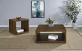 Frisco 2-piece Coffee and End Table Set Dark Pine