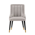 Eda Dining Chair with Stitched Upholstery - Multiple Colors