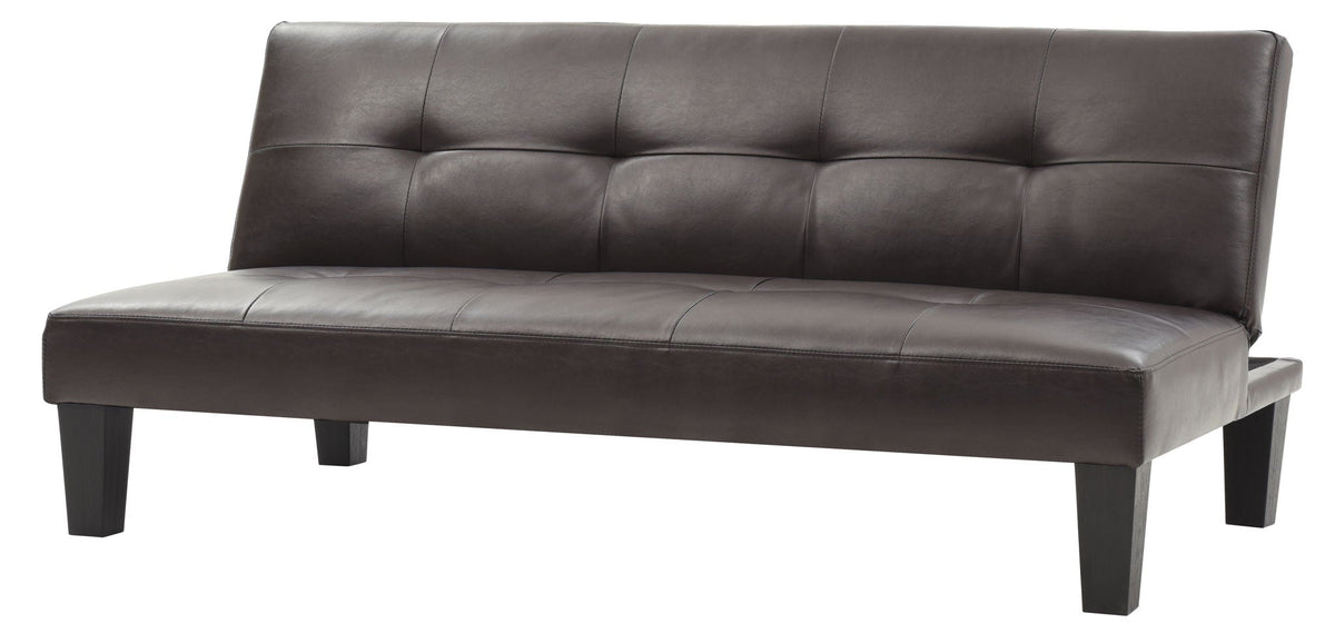 Alan Sofa Bed with Contemporary Design - Black, Dark Brown, Red, Light Brown