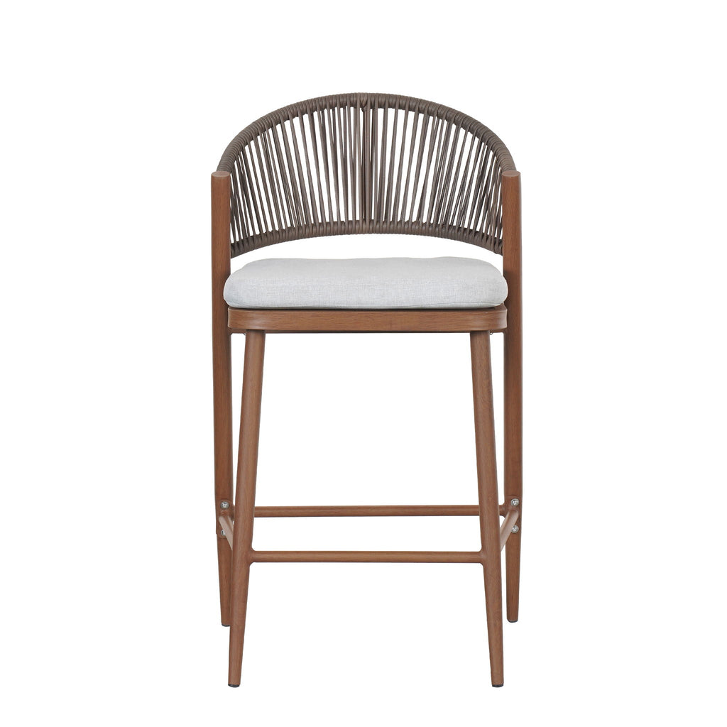 Outdoor 26" Counter Height Metal Frame Counter Stools