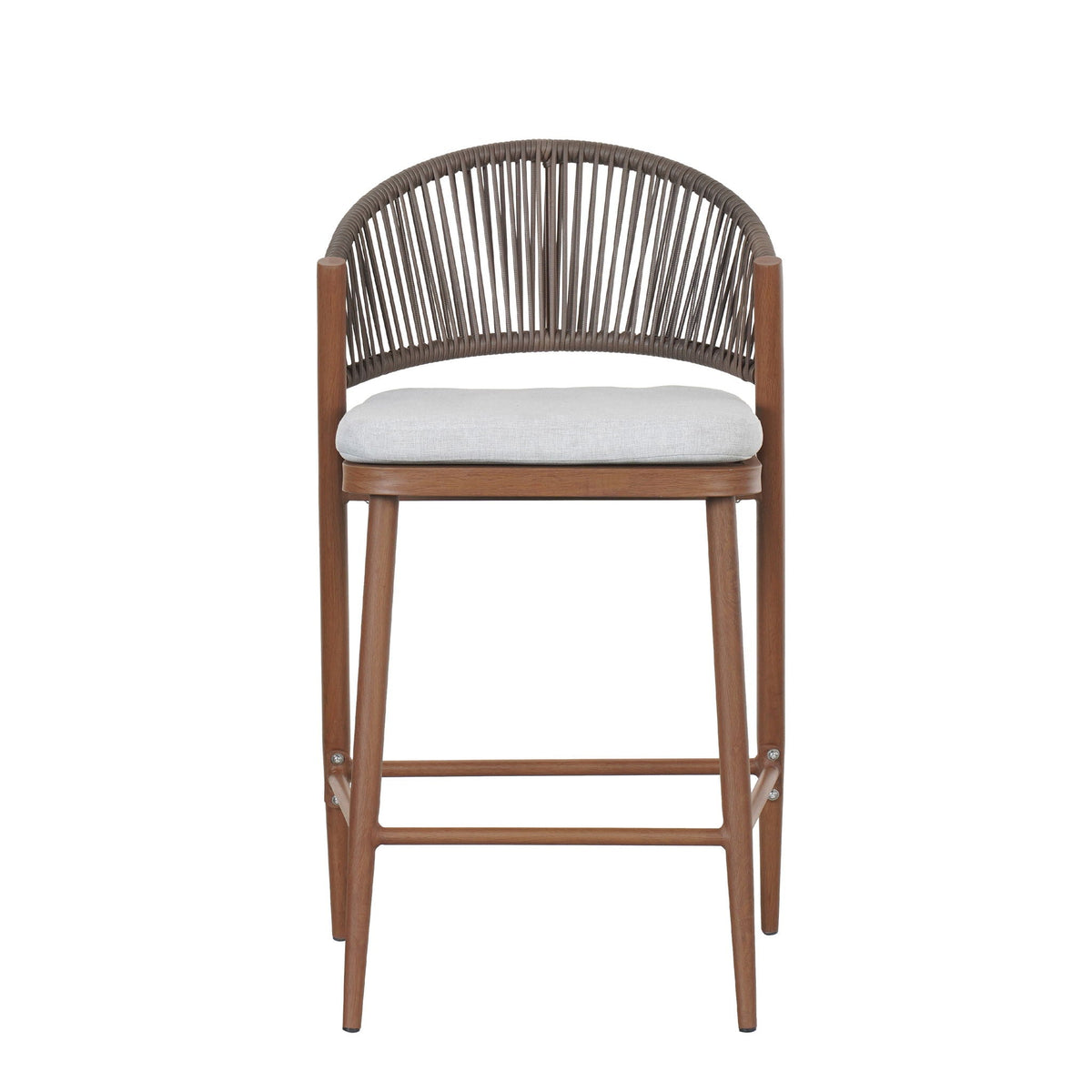 Outdoor 26" Counter Height Metal Frame Counter Stools