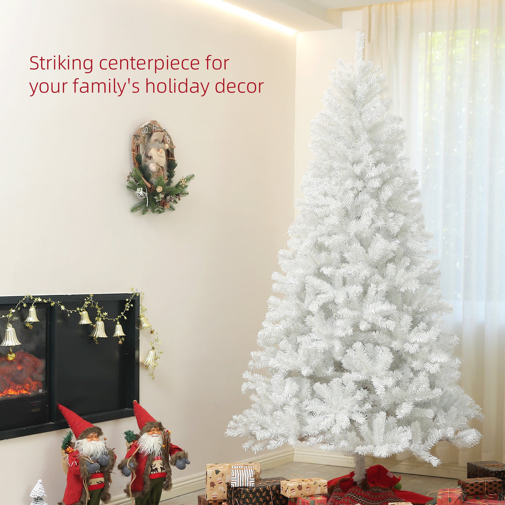 9ft Tall Artificial Christmas Tree with Realistic Pine Branches - Green