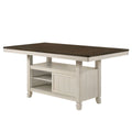Tasnim - Counter Dining Table - Oak & Antique White