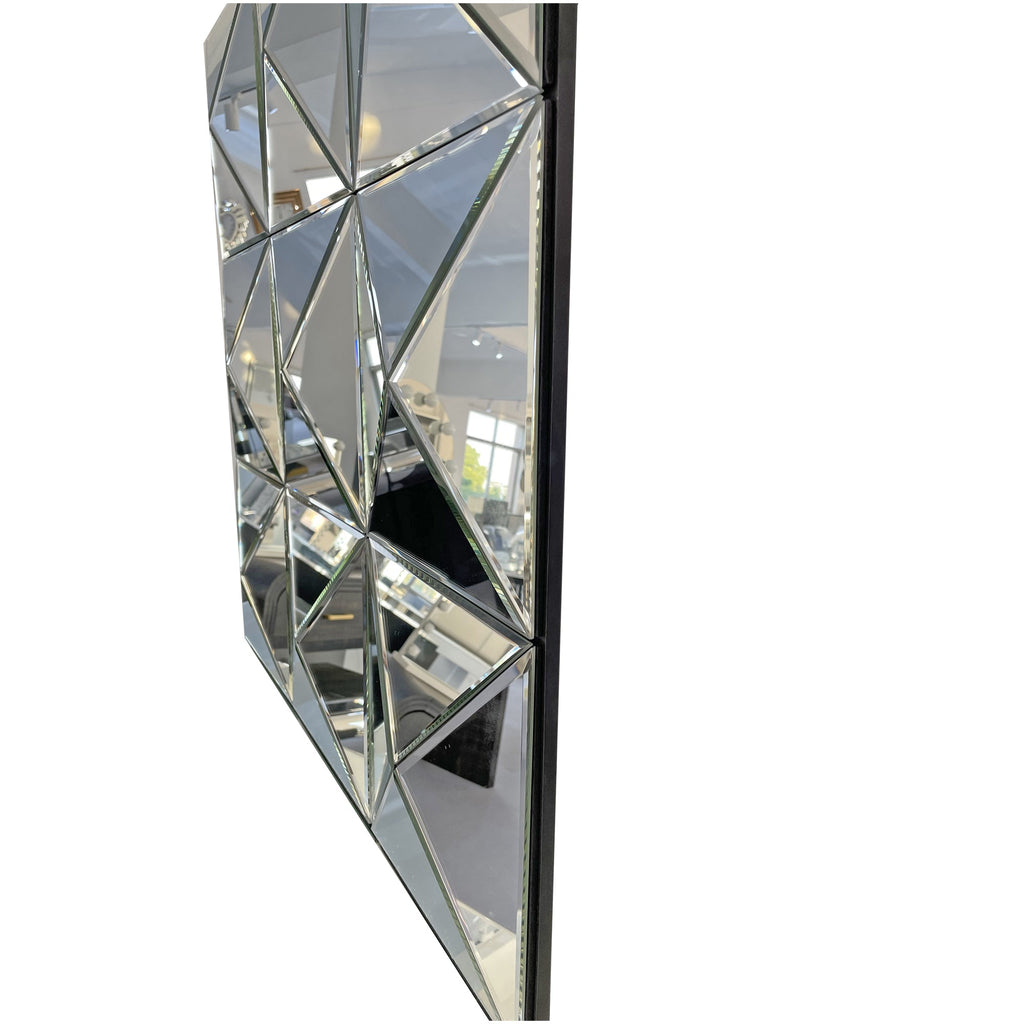 3D Mirror Wall Decor with Beveled Glass - 31.5"