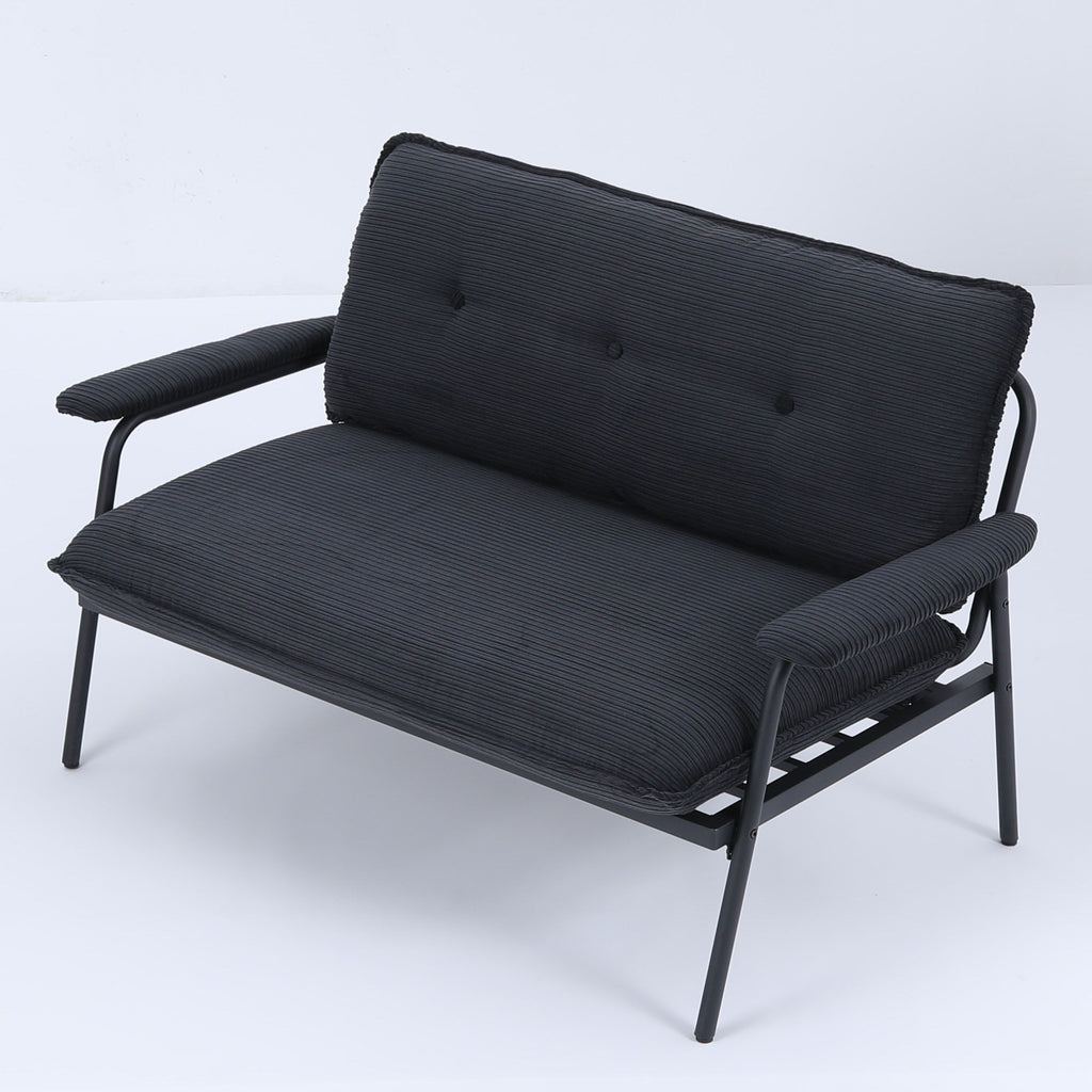 Modern Metal Frame Sofa with Sponge Filling - Beige