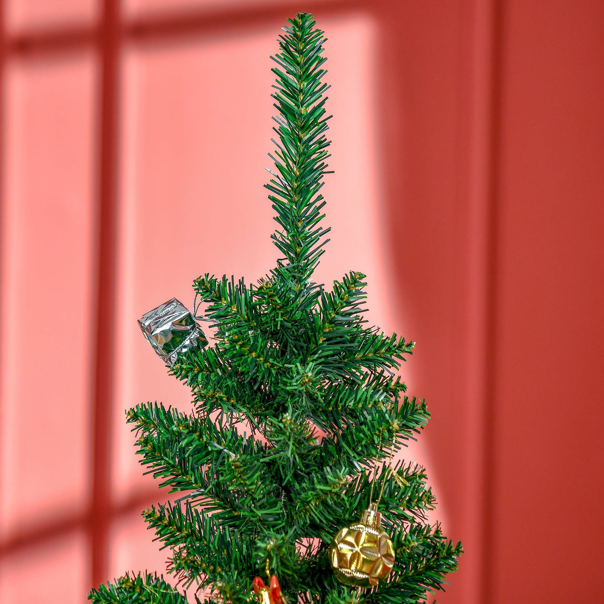 Artificial Pencil Christmas Tree with Slim Profile - Green