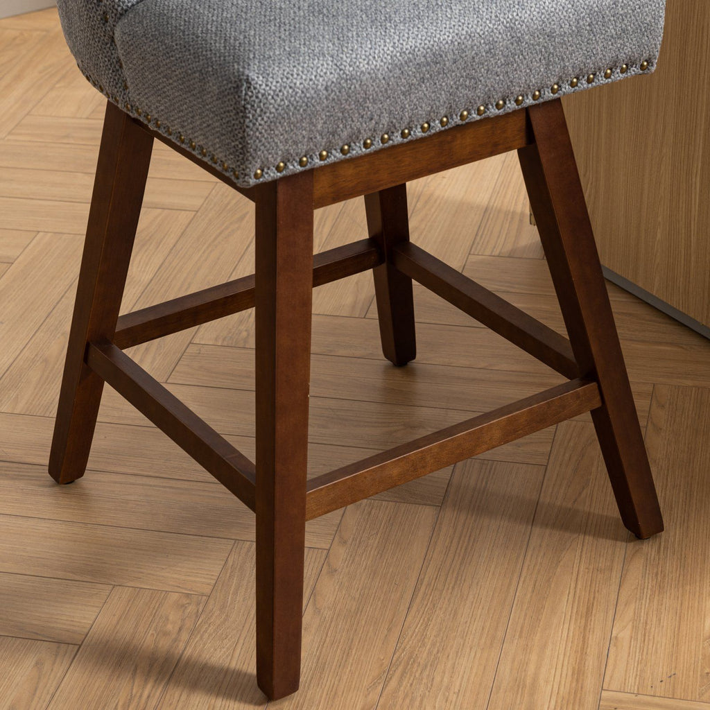 Counter Height Swivel Barstools, Set of 2