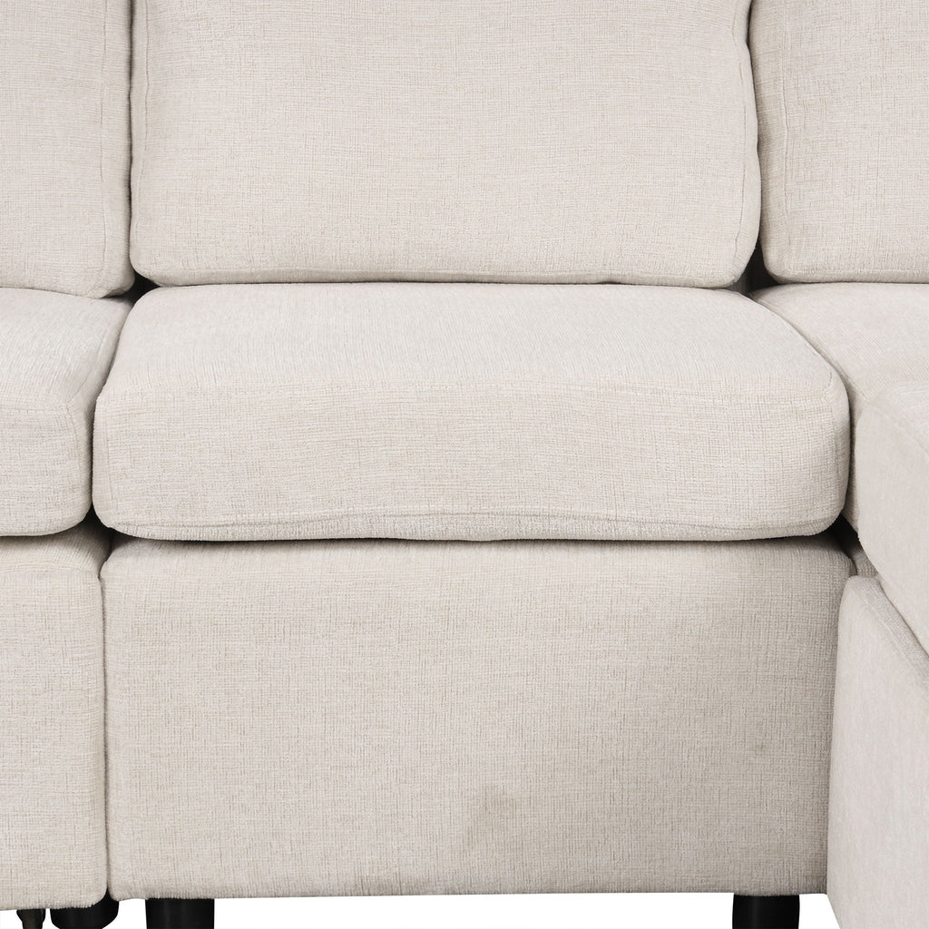 Single Pull Out Sofa Bed with USB Ports and Cup Holders - Dark Gray or Beige
