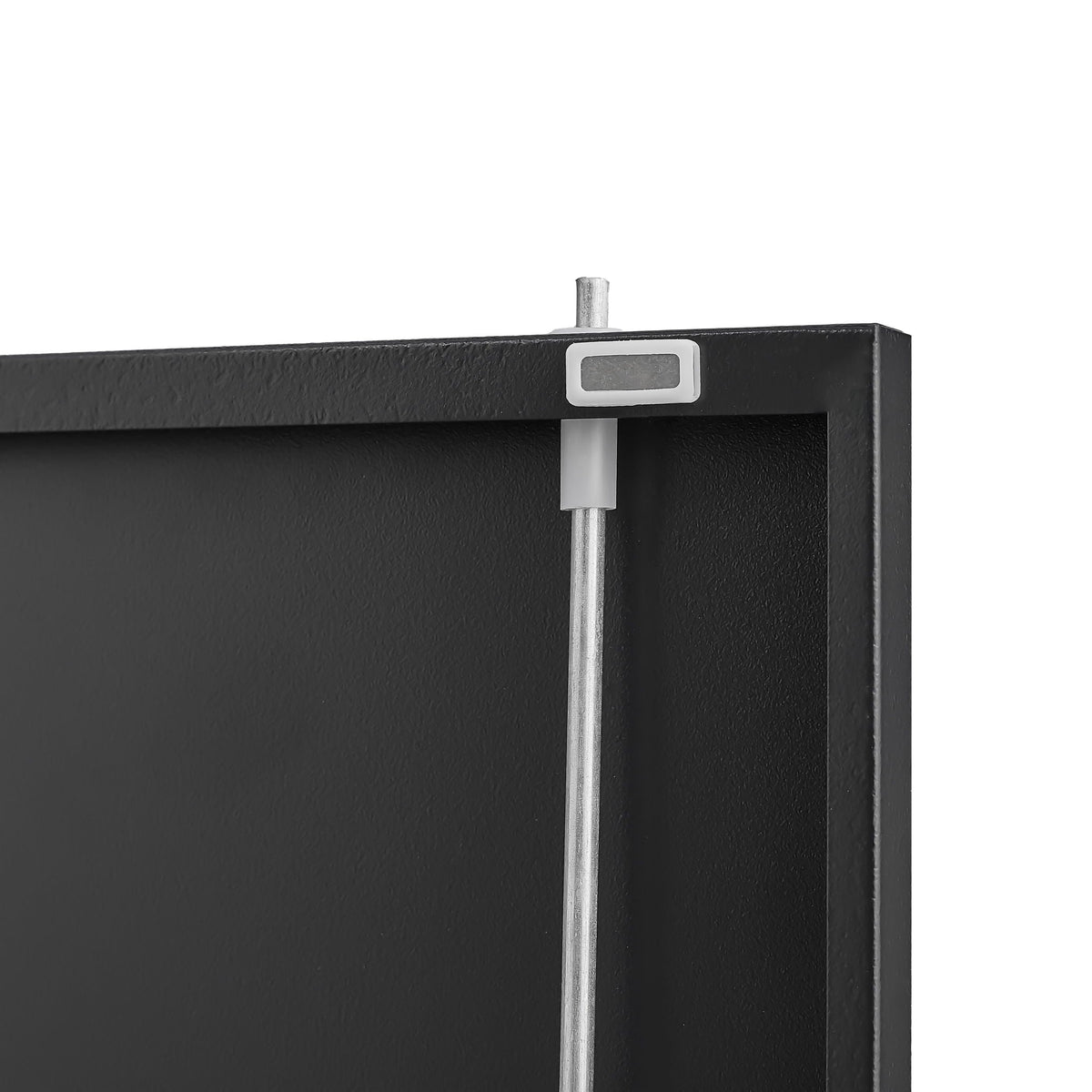 Metal Storage Cabinet With Locking Doors And Adjustable Shelf
