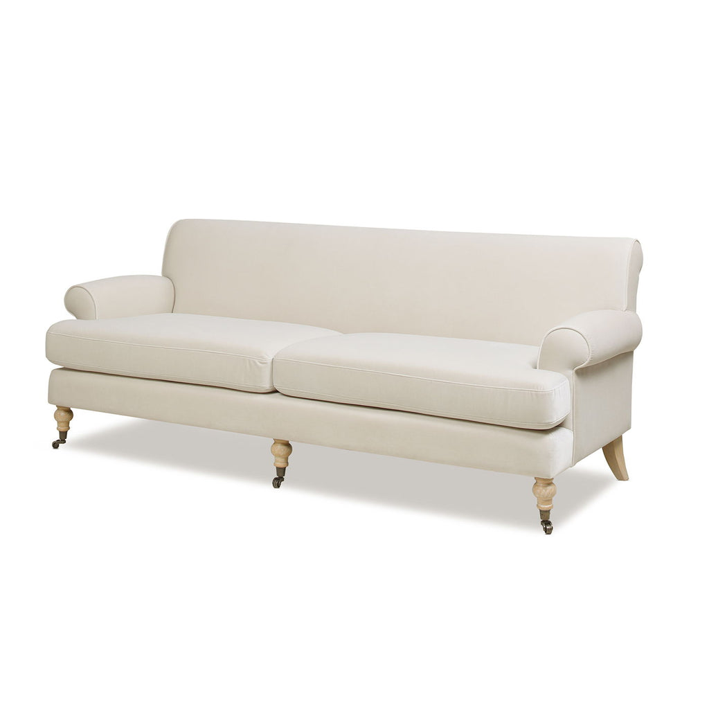 Two Cushion Tightback Sofa with Removable Cushions - Beige or Light Brown