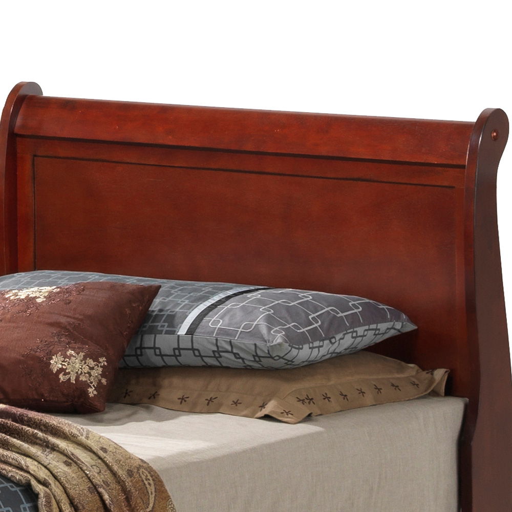 Upholstered Panel Sleigh Storage Bed with Dove Tail Drawers - Multiple Colors