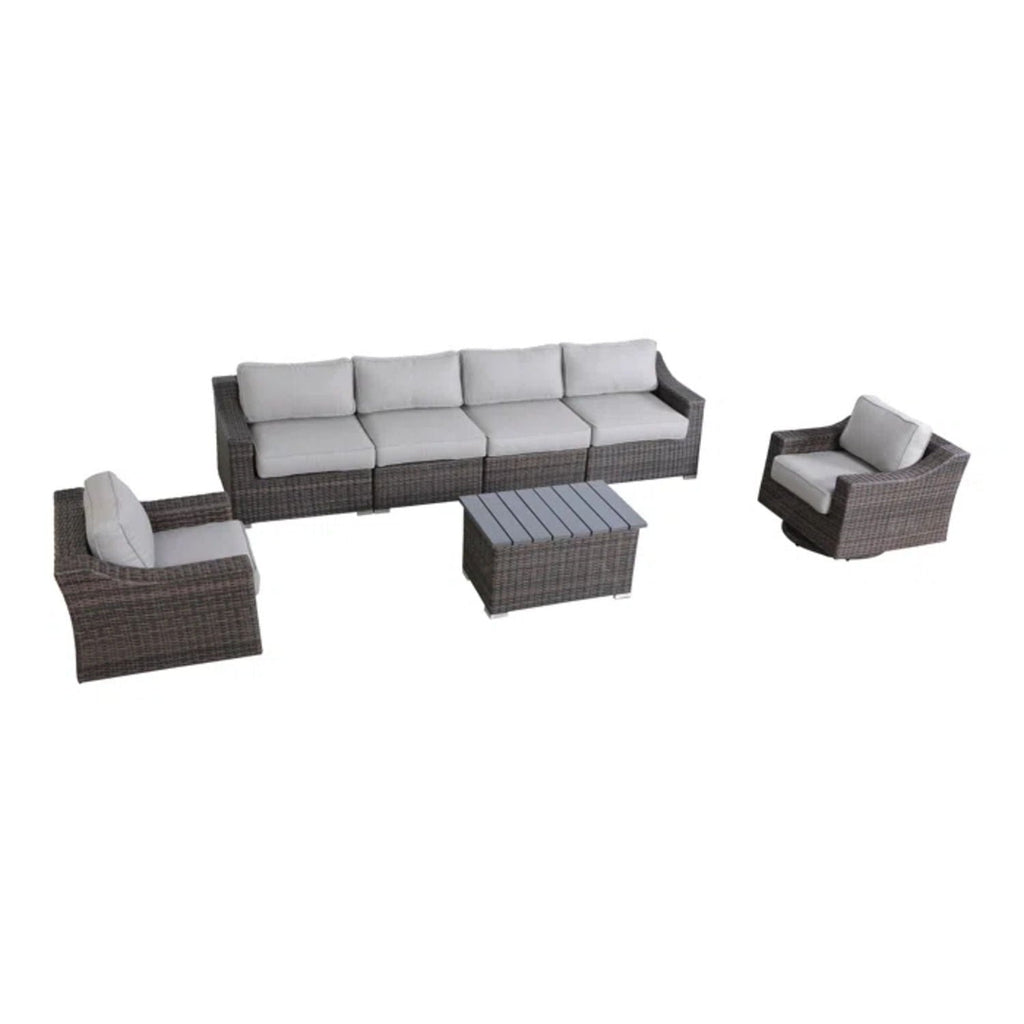 Stylish Sofa Seating Group With Cushions - Multiple Set Options, Dark Gray, Gray, or Dark Brown