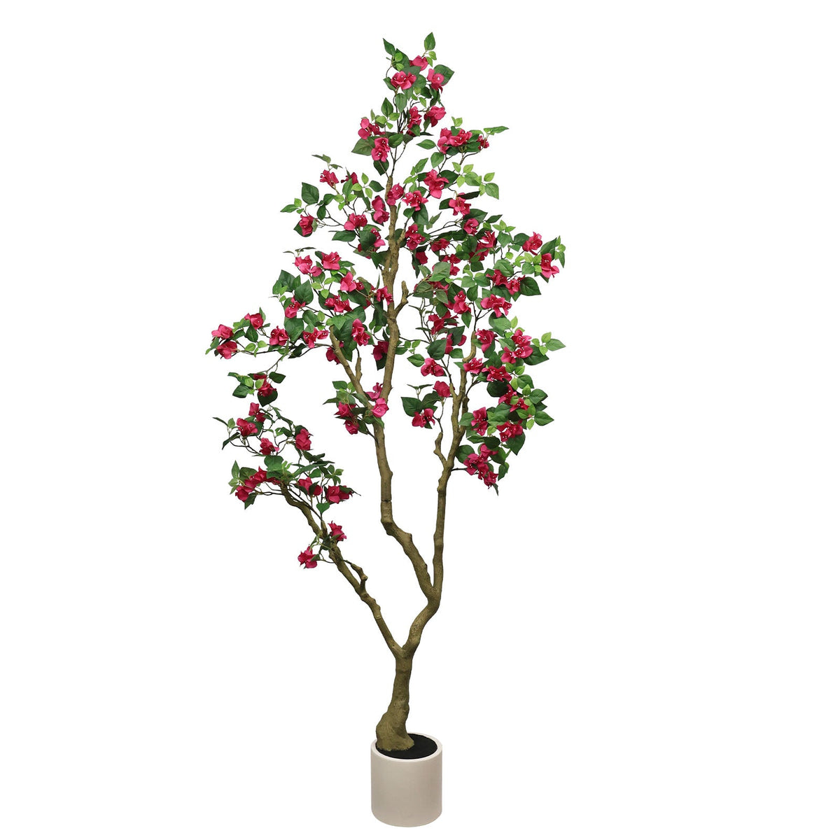 7Ft Artificial Bougainvillea Tree with Realistic Rose - Plastic