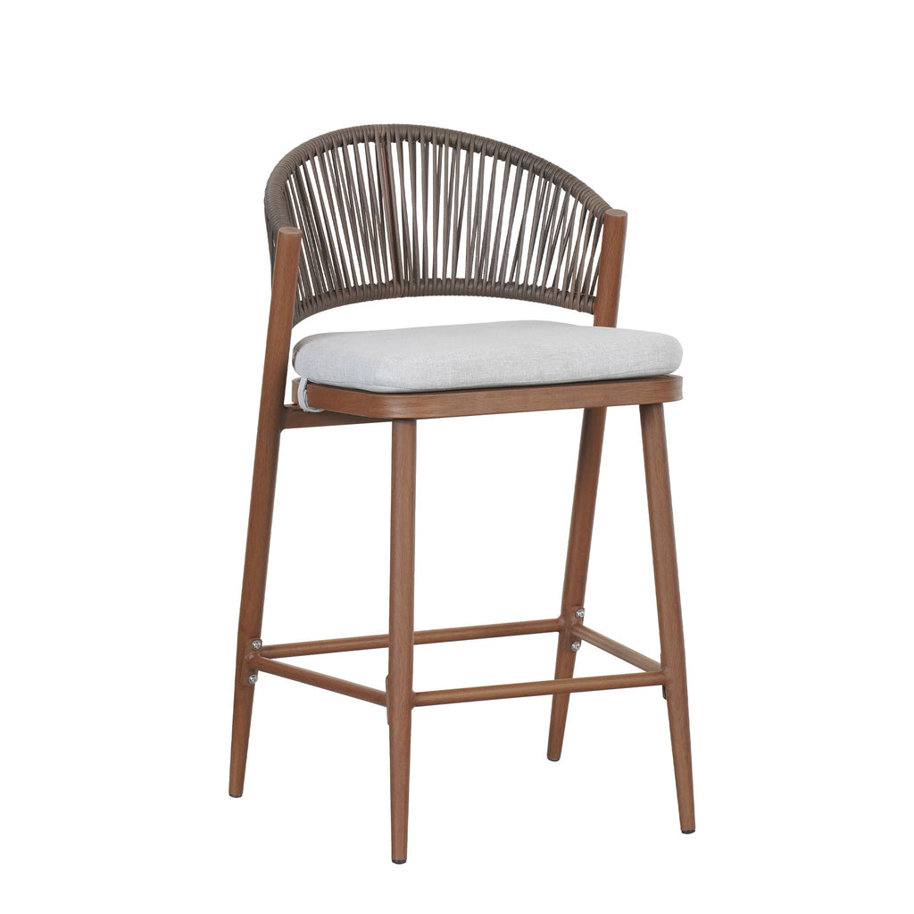 Outdoor 26" Counter Height Metal Frame Counter Stools