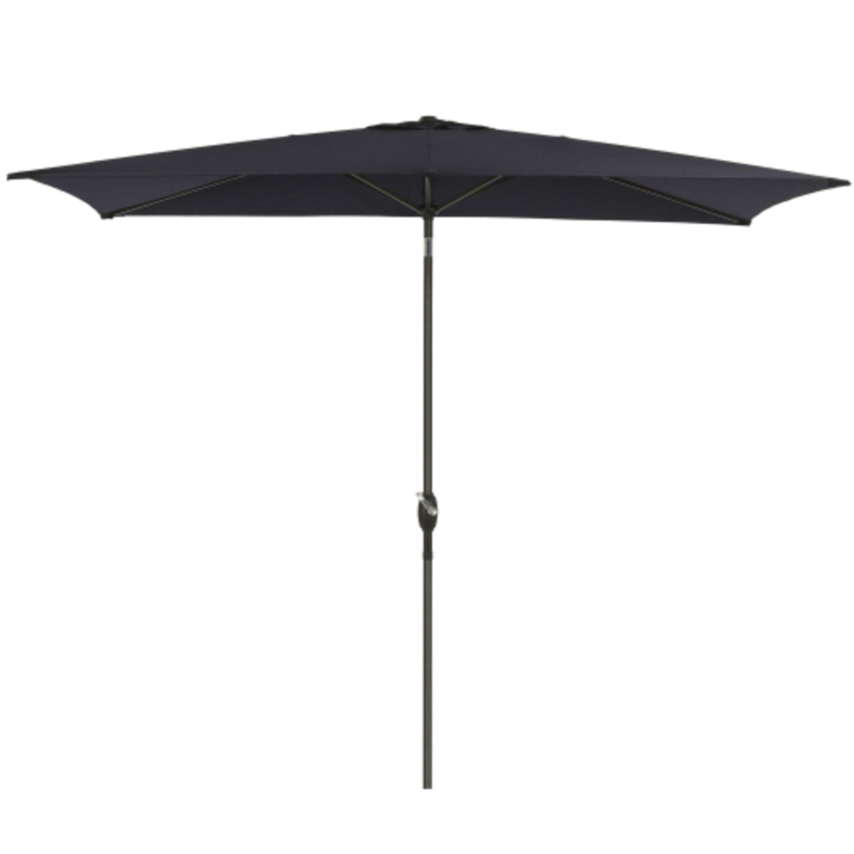 Rectangular Patio Umbrella with Crank Tilt - UV-Resistant Canopy