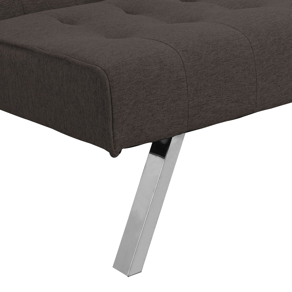 Modern Sofa Bed with Wood Frame and Stainless Legs - Multiple Colors