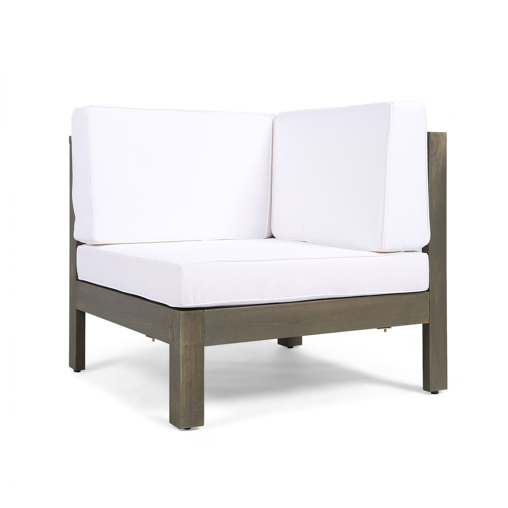 Oana 3 Piece Loveseat Set with Coffee Table - Acacia Wood Outdoor Seating