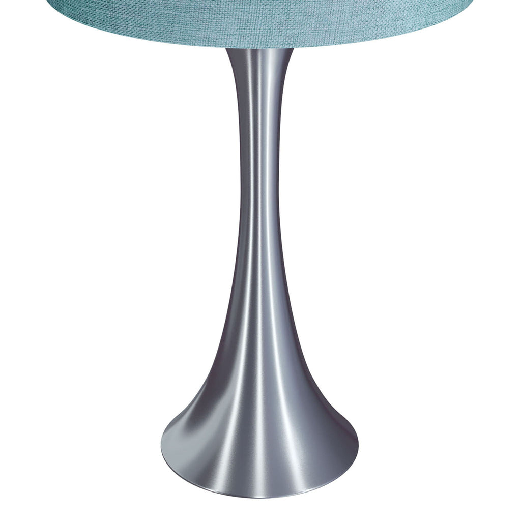 Contemporary Semi Gloss Table Lamp Set of 2 with Hourglass Design - Multiple Colors