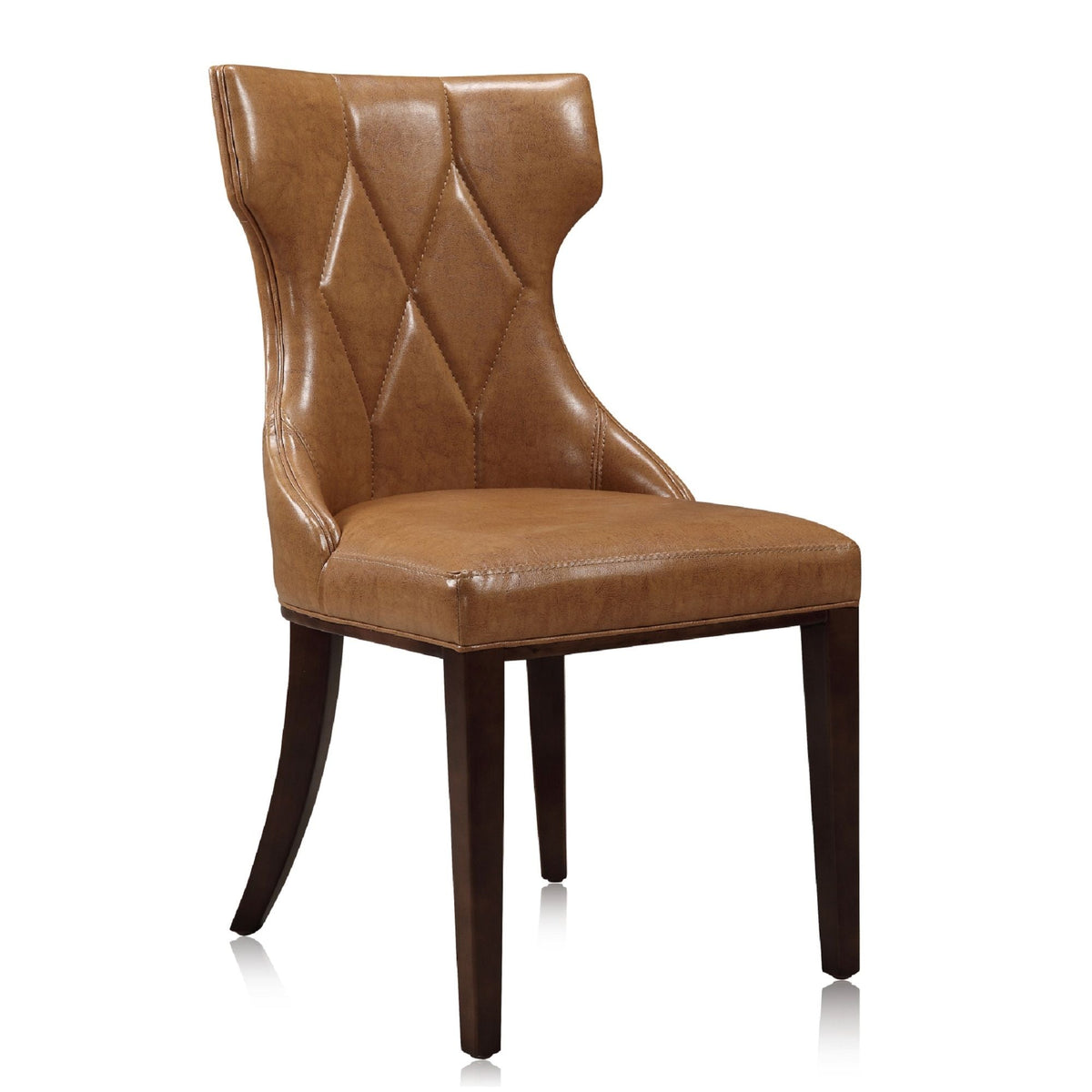 Reine Dining Chair Set of 2 with Solid Wood Frame and Classic Design - Multiple Colors