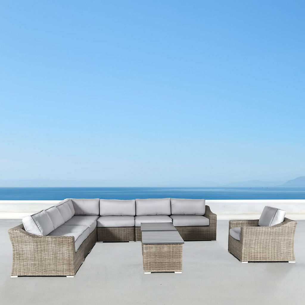 Stylish Sofa Seating Group With Cushions - Multiple Set Options, Dark Gray, Gray, or Dark Brown